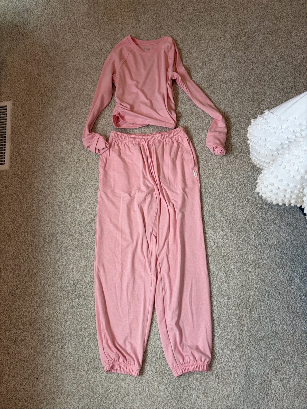 Light Pink Women's Lounge Joggers - Relaxed Pull-On Track Pants